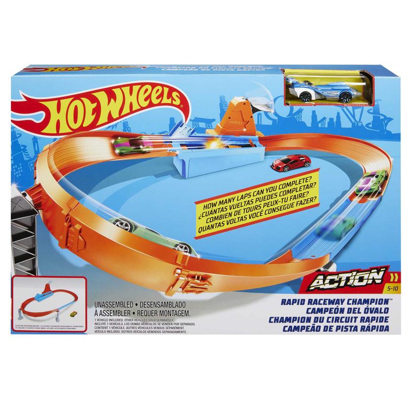 Hot Wheels Action Pista de Brinquedo Campeonato de Rapidez Same Day Delivery