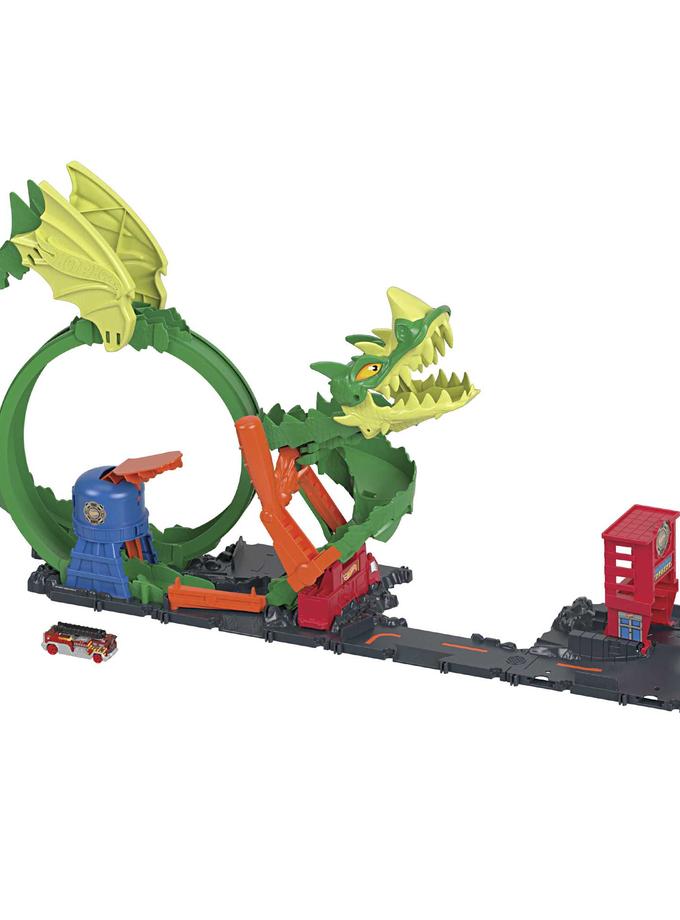 Hot Wheels City Dragon Drive Firefight Playset, With 1 Toy Car Best Price