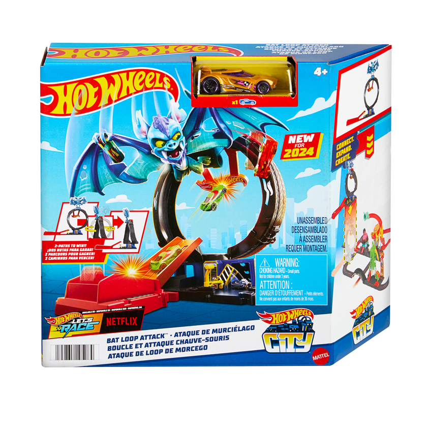 Hot Wheels City Pista de Brinquedo Ataque do Morcego High Quality