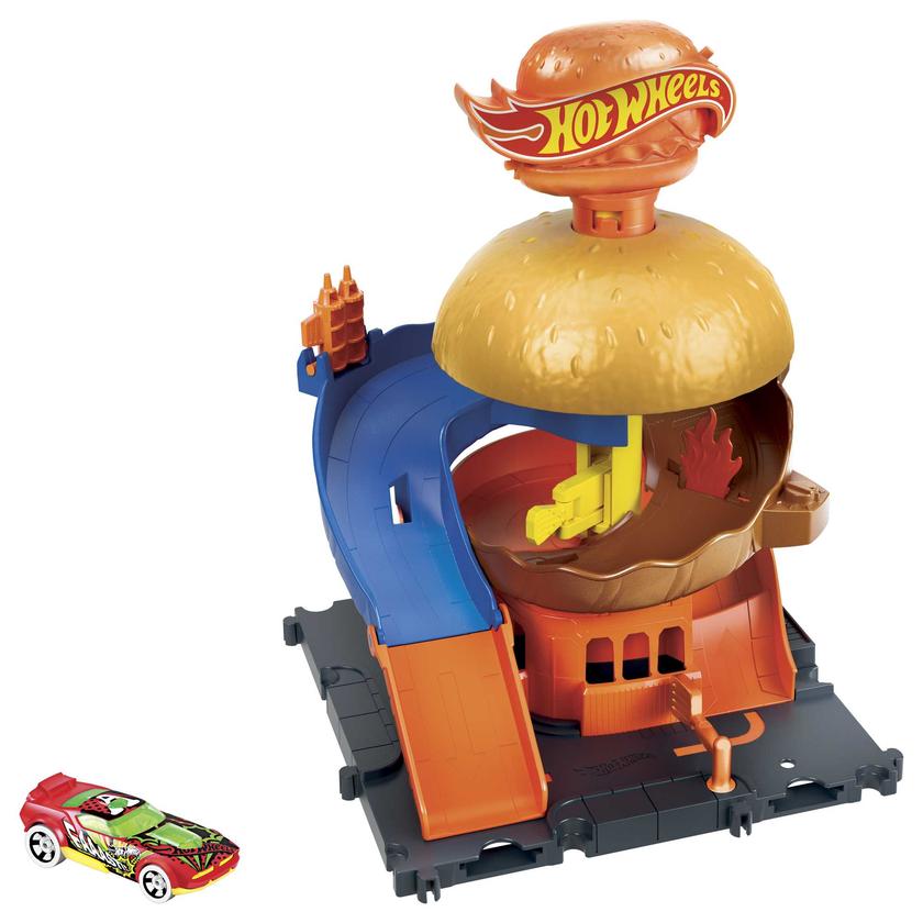 Hot Wheels City Pista de Brinquedo Hamburgueria Same Day Delivery