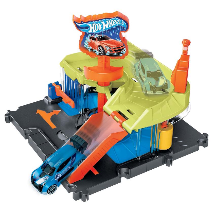 Hot Wheels City Pista de Brinquedo Lava-rápido da Cidade Free shipping