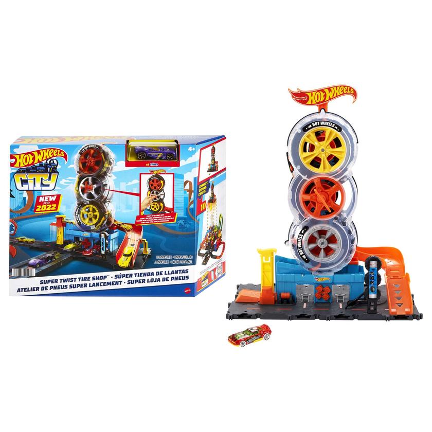 Hot Wheels City Pista de Brinquedo Super Loja de pneus On Sale