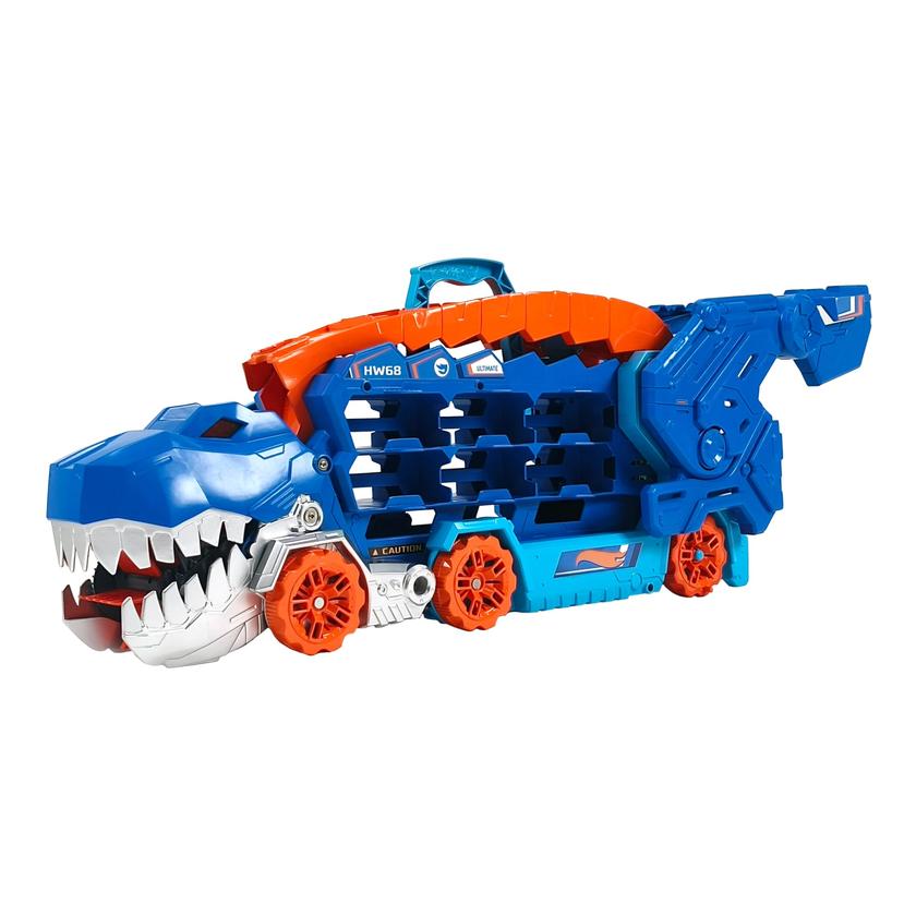 Hot Wheels City Pista de Brinquedo Super Reboque de T-Rex Same Day Delivery