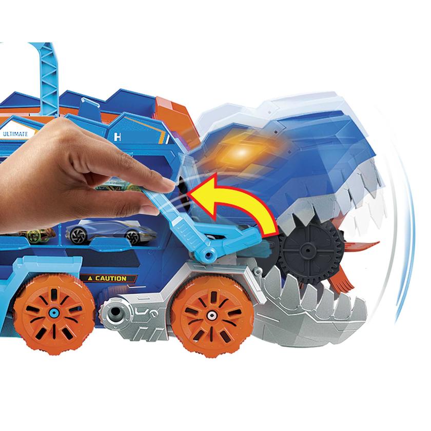 Hot Wheels City Pista de Brinquedo Super Reboque de T-Rex Same Day Delivery