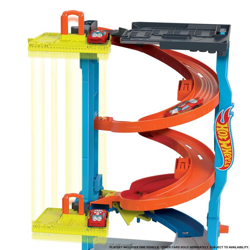 Hot Wheels City Pista de Brinquedo Torre de Corridas com Altura Dupla Best Price