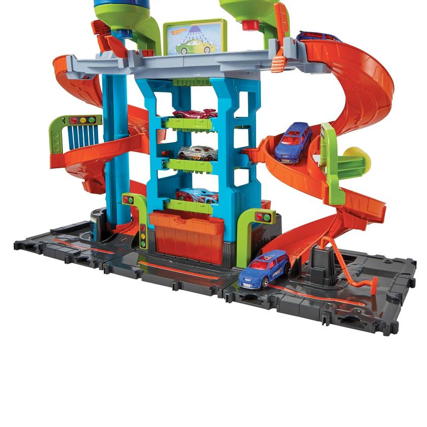 Hot Wheels City Pista de Juguete Autolavado Mega Torre On Sale