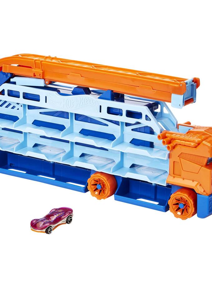 Hot Wheels City Speed Drop Transport Hauler, includes 1 Car Best Buy