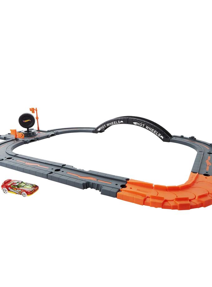 Hot Wheels City Track Pack, 10-Piece Set, With 1 Car, Gift For Kids 4 Years & Older High Quality