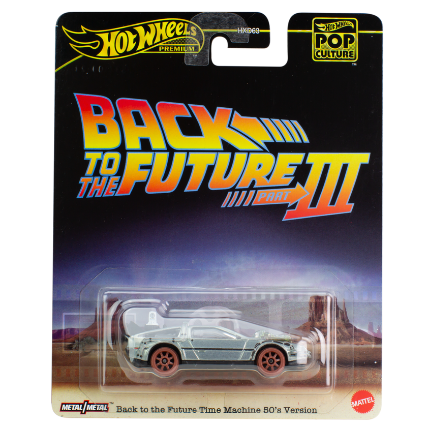 Hot Wheels Collector Veículo de Brinquedo BTTF Máquina do Tempo Versão 50´s High Quality