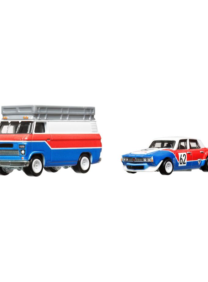 Hot Wheels Collector Vehículo de Colección Rally Van con Trailer Free shipping