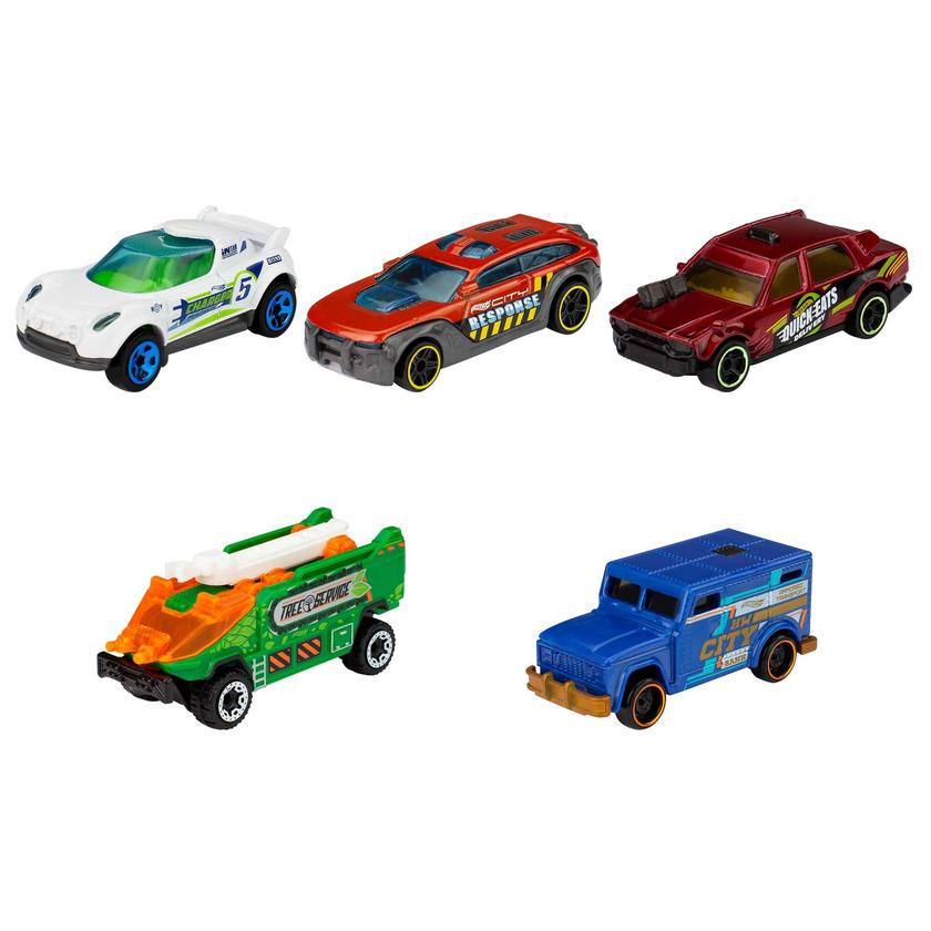 Hot Wheels Die Cast Basics Vehículo de Juguete Paquete de 5 Autos Best Buy