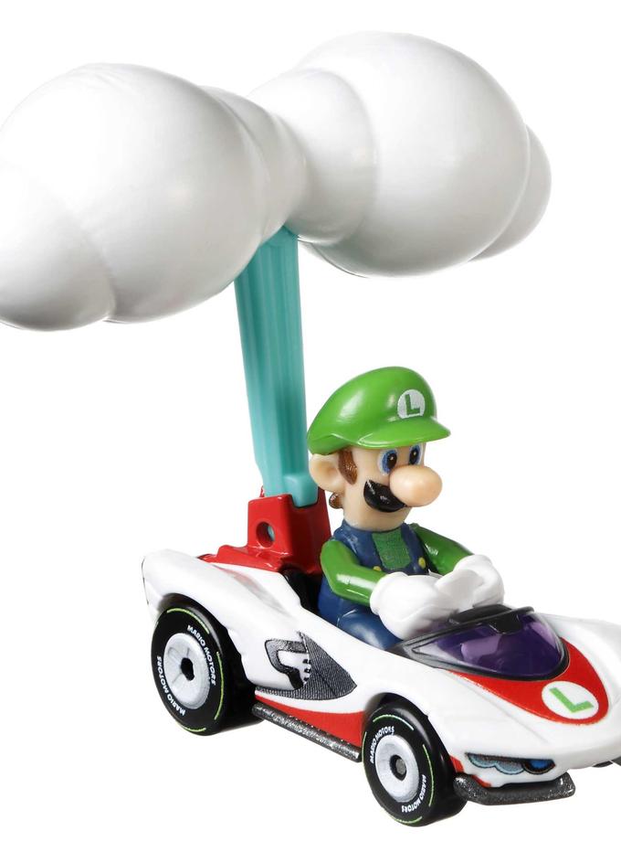 Hot Wheels®  Mario Kart™ Luigi P-Wing et Planeur nuages High Quality