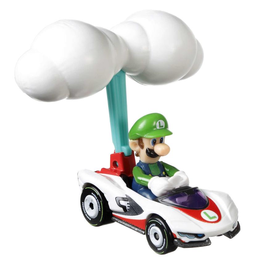 Hot Wheels®  Mario Kart™ Luigi P-Wing et Planeur nuages High Quality