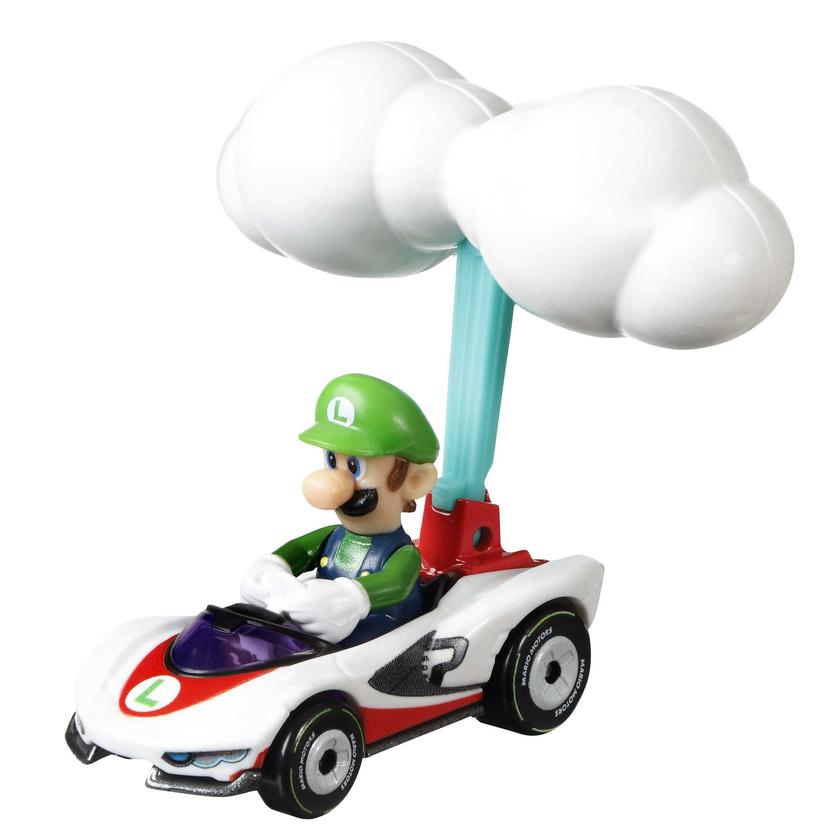 Hot Wheels®  Mario Kart™ Luigi P-Wing et Planeur nuages High Quality