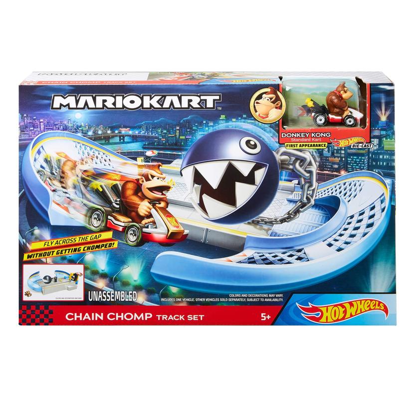 Hot Wheels Mario Kart Pista de Brinquedo Chain Chomp Same Day Delivery