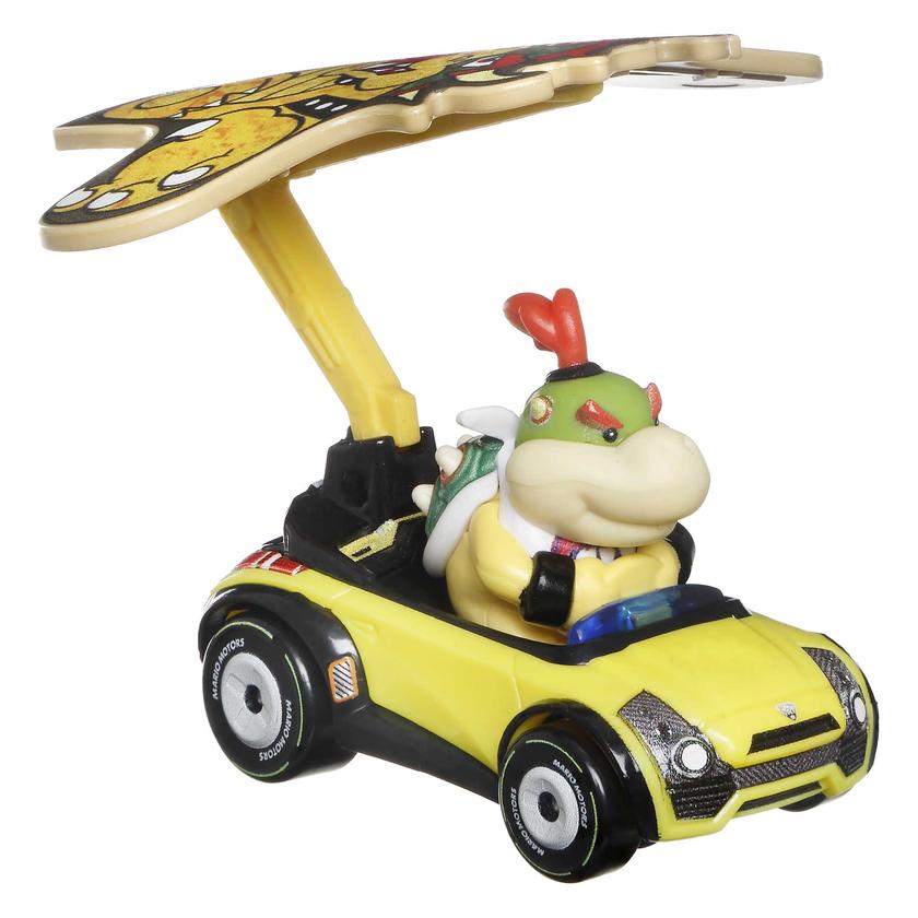 Hot Wheels Mario Kart Veículo de Brinquedo Bowser Jr Sports Coupe com Paraquedas Free shipping