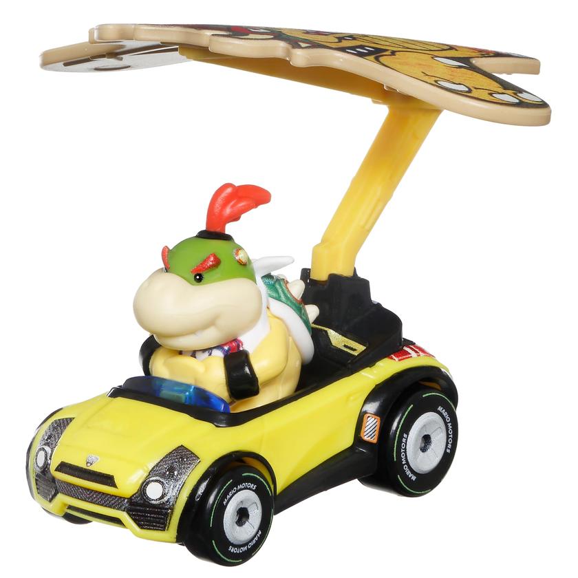 Hot Wheels Mario Kart Veículo de Brinquedo Bowser Jr Sports Coupe com Paraquedas Free shipping