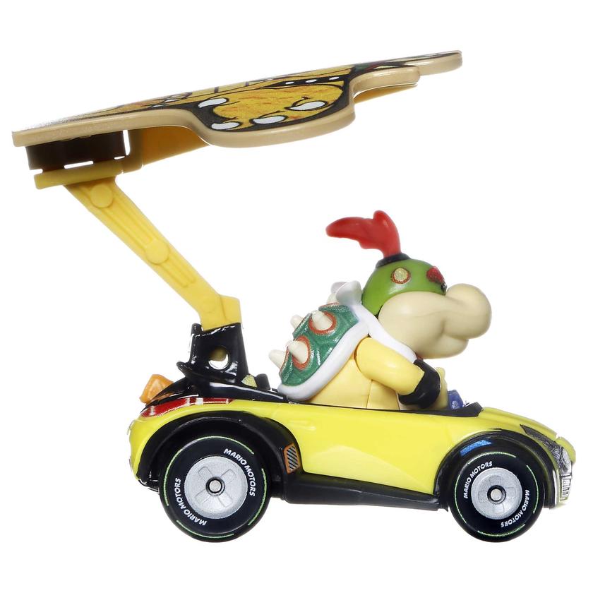 Hot Wheels Mario Kart Veículo de Brinquedo Bowser Jr Sports Coupe com Paraquedas Free shipping