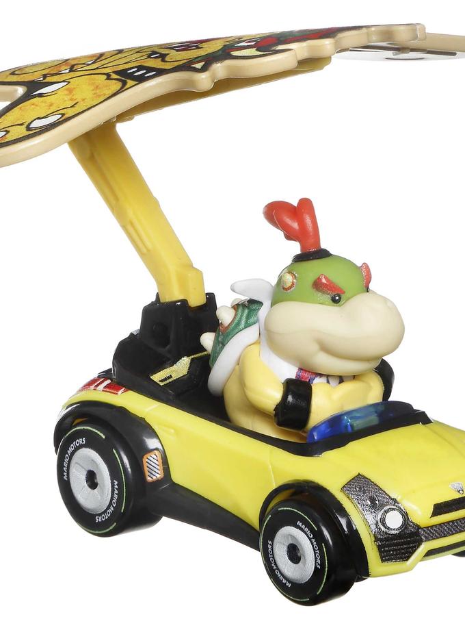 Hot Wheels Mario Kart Vehículo de Juguete Bowser Jr Sports Coupe con Bowser Kite On Sale