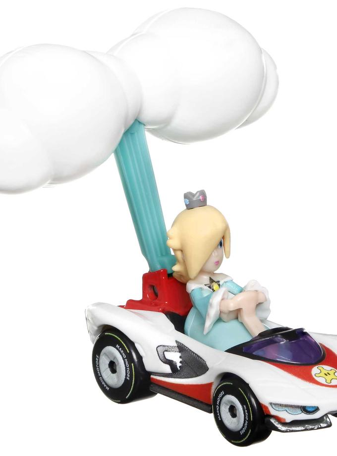 Hot Wheels Mario Kart Vehículo de Juguete Rosalina P-Wing con Cloud Glider For Sale