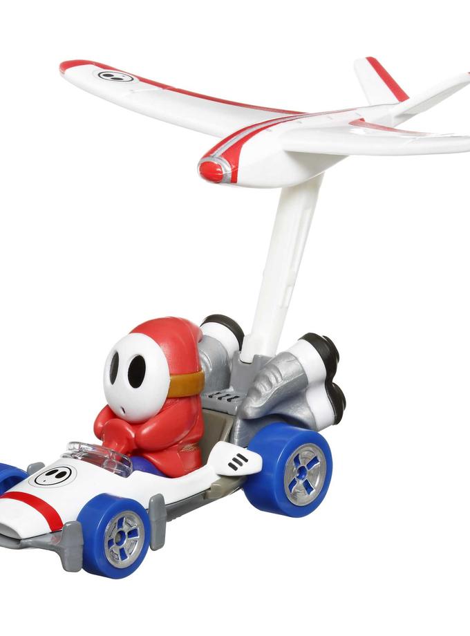 Hot Wheels Mario Kart Vehículo de Juguete Shy Guy B Dasher con Plane Glider Best Buy