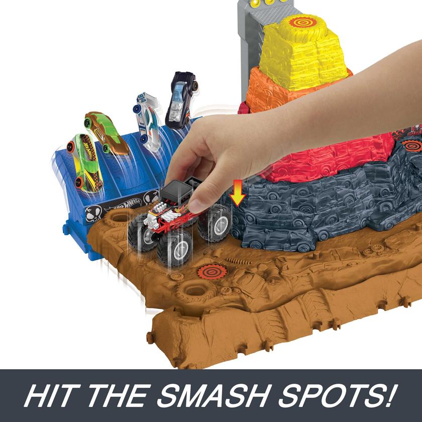 Hot Wheels® Monster Trucks Arena Smashers™ Bone Shaker™ Ultimate Crush Yard™ High Quality