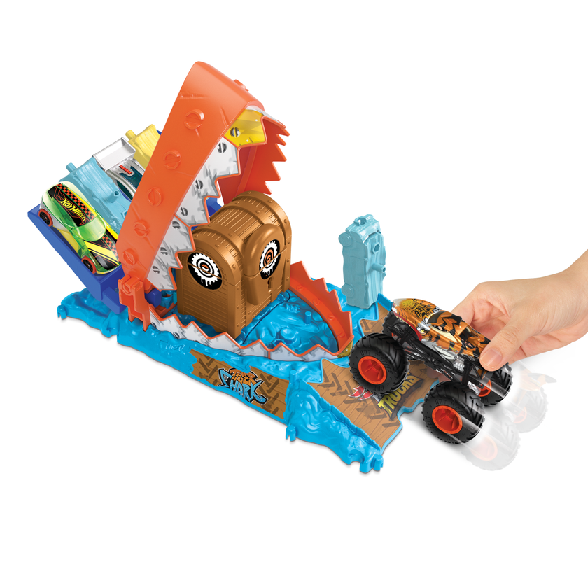 Hot Wheels-Monster Trucks Arena Smashers Défi du Croque-Trésor-Coffret High Quality