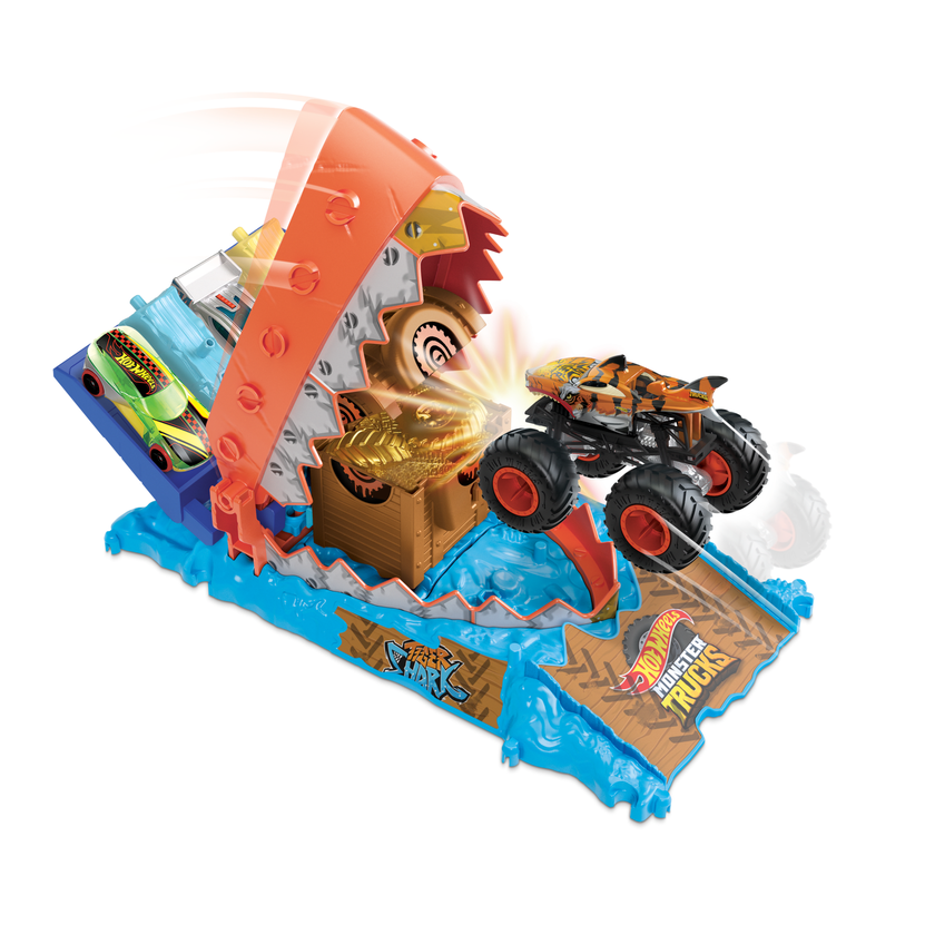 Hot Wheels-Monster Trucks Arena Smashers Défi du Croque-Trésor-Coffret High Quality