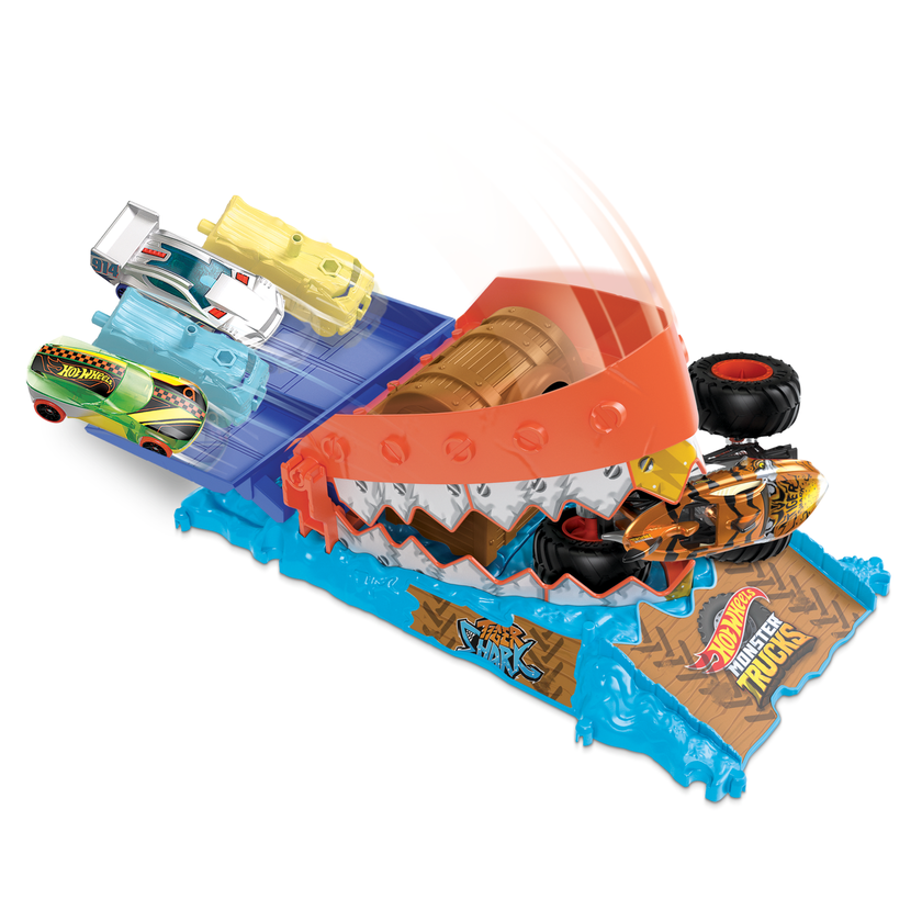 Hot Wheels-Monster Trucks Arena Smashers Défi du Croque-Trésor-Coffret High Quality