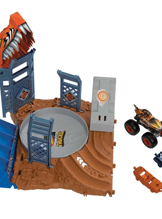 Hot Wheels Monster Trucks Arena Smashers™ Tiger Shark Spin-Out Challenge Best Seller