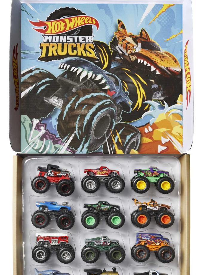 Hot Wheels Monster Trucks Assortiment 12 Véhicules Chaos Ultime New Arrival