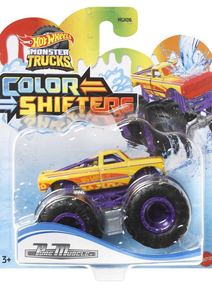 Hot Wheels Monster Trucks Color Shifters Camion, Échelle 1:64 For Sale