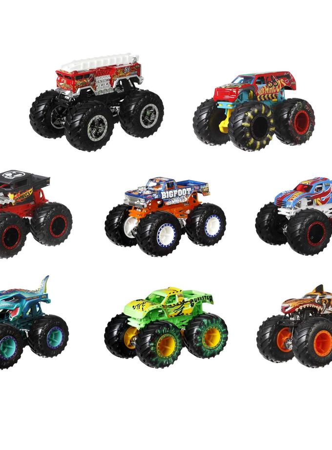 Hot Wheels Monster Trucks Live 8-Pack, Toy Trucks, Gift For Kids 3 Years & Up Free shipping