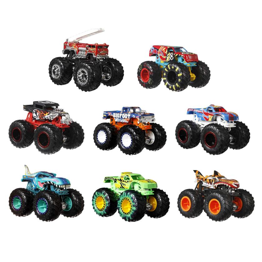 Hot Wheels Monster Trucks Live 8-Pack, Toy Trucks, Gift For Kids 3 Years & Up Free shipping