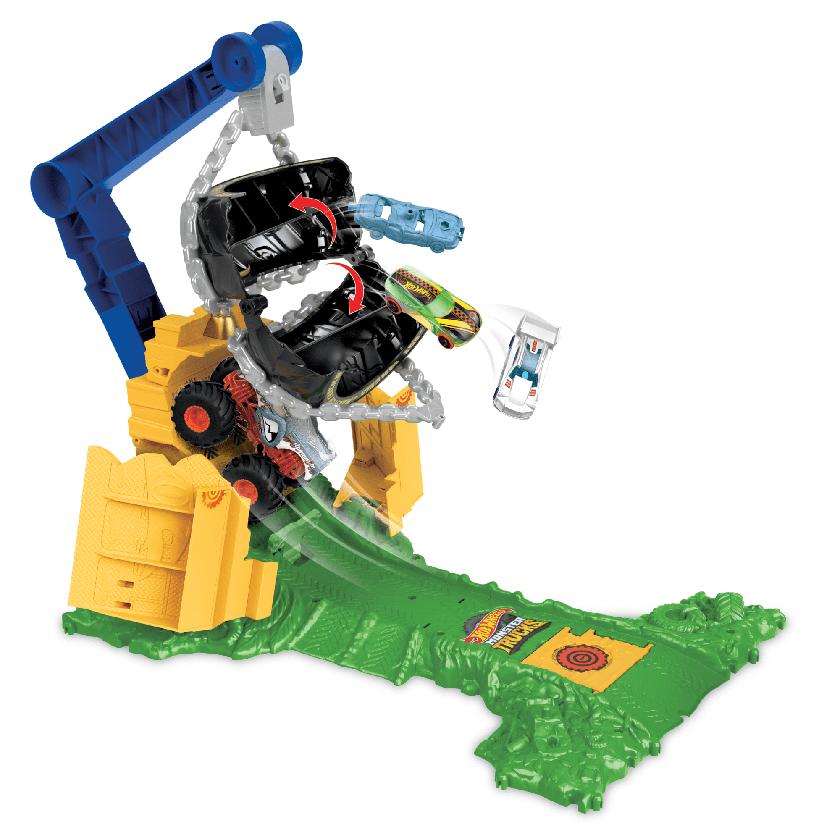 Hot Wheels Monster Trucks Pista de Juguete Reto en la Selva Best Price