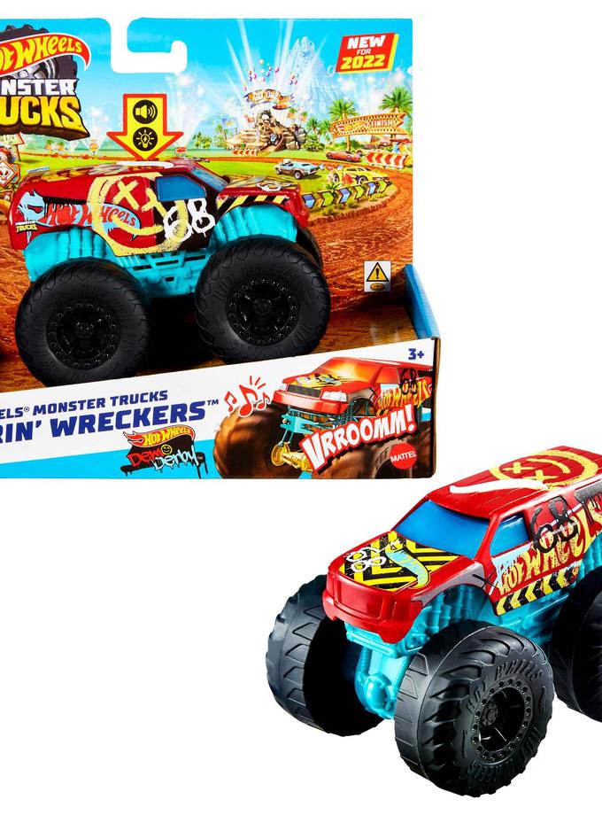 Hot Wheels Monster Trucks Roarin' Wreckers Demo Derby Best Buy