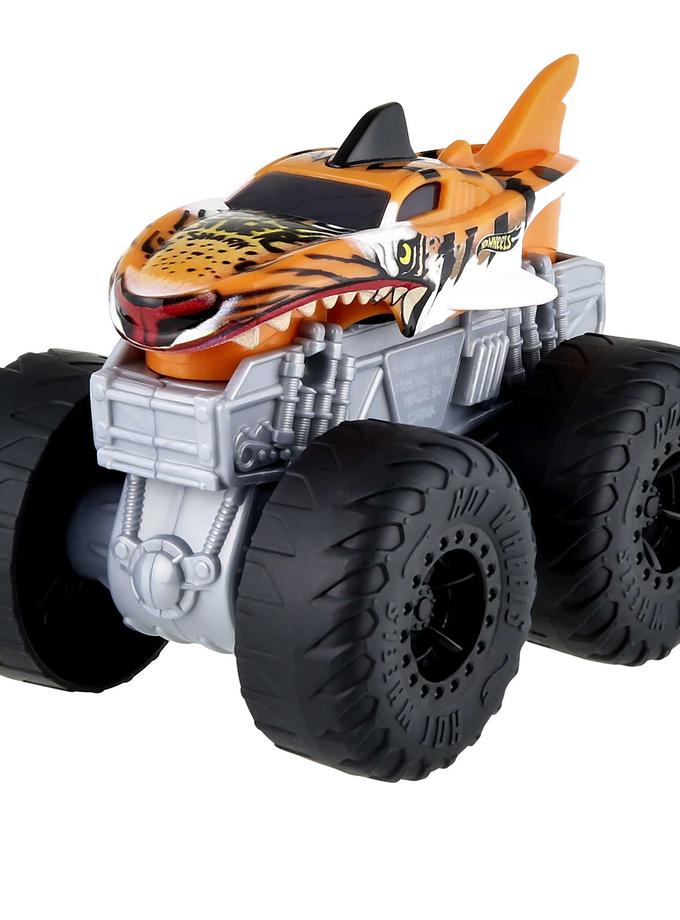 Hot Wheels Monster Trucks Roarin' Wreckers Tiger Shark New Arrival