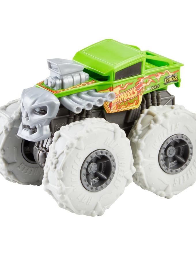 Hot Wheels Monster Trucks Twisted Tredz Vehicles, 1:43 Scale Creature-Themed Toy Truck Best Price