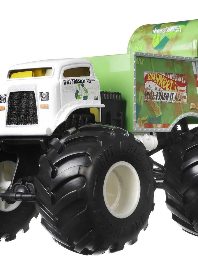 Hot Wheels Monster Trucks Veículo de Brinquedo 1:24 Will Trash It All On Sale