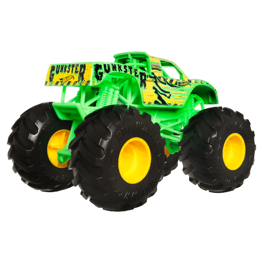 Hot Wheels Monster Trucks Veículo de Brinquedo Gunkster Escala 1:24 Best Price