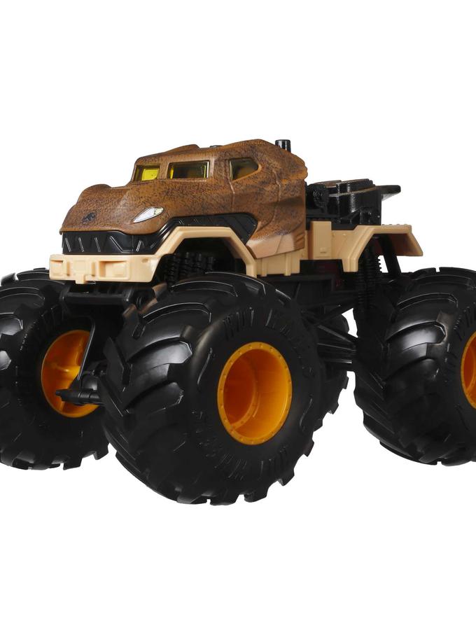 Hot Wheels Monster Trucks Veículo de Brinquedo Jurassic Dino Escala 1:24 Best Seller