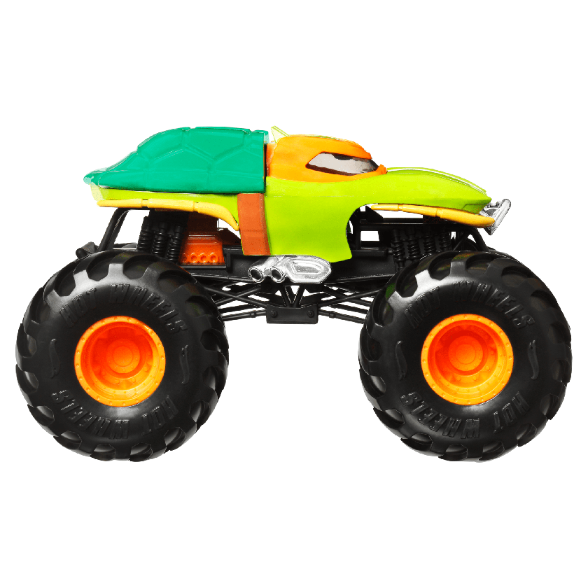 Hot Wheels Monster Trucks Veículo de Brinquedo Michaelangelo Escala 1:24 Best Seller