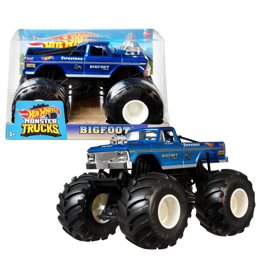 Hot Wheels Monster Trucks Veículo de Brinquedo Midwest Madness Escala 1:24 New Arrival