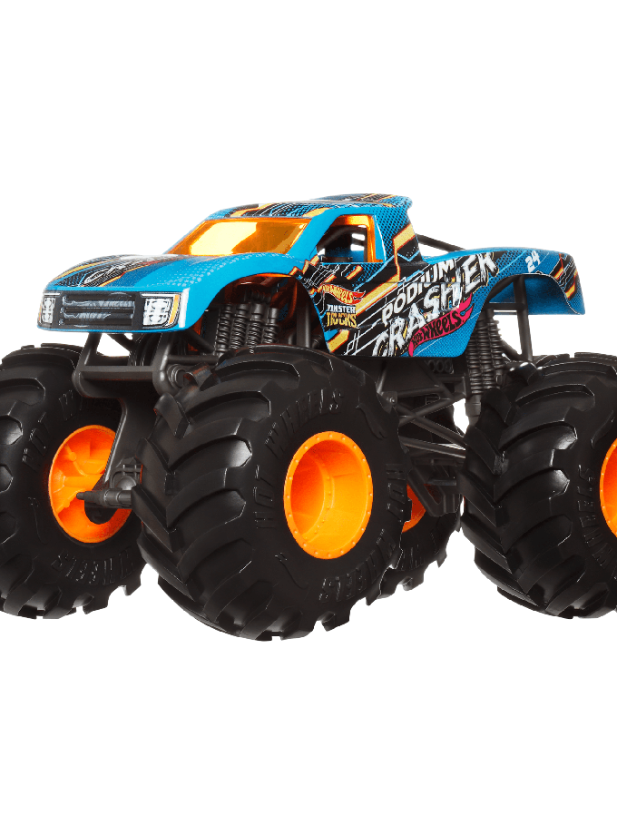 Hot Wheels Monster Trucks Veículo de Brinquedo Podium Crasher Escala 1:24 Best Price