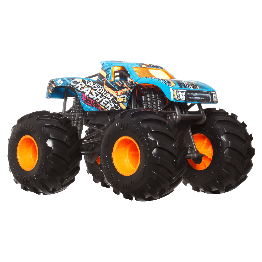 Hot Wheels Monster Trucks Veículo de Brinquedo Podium Crasher Escala 1:24 Best Price