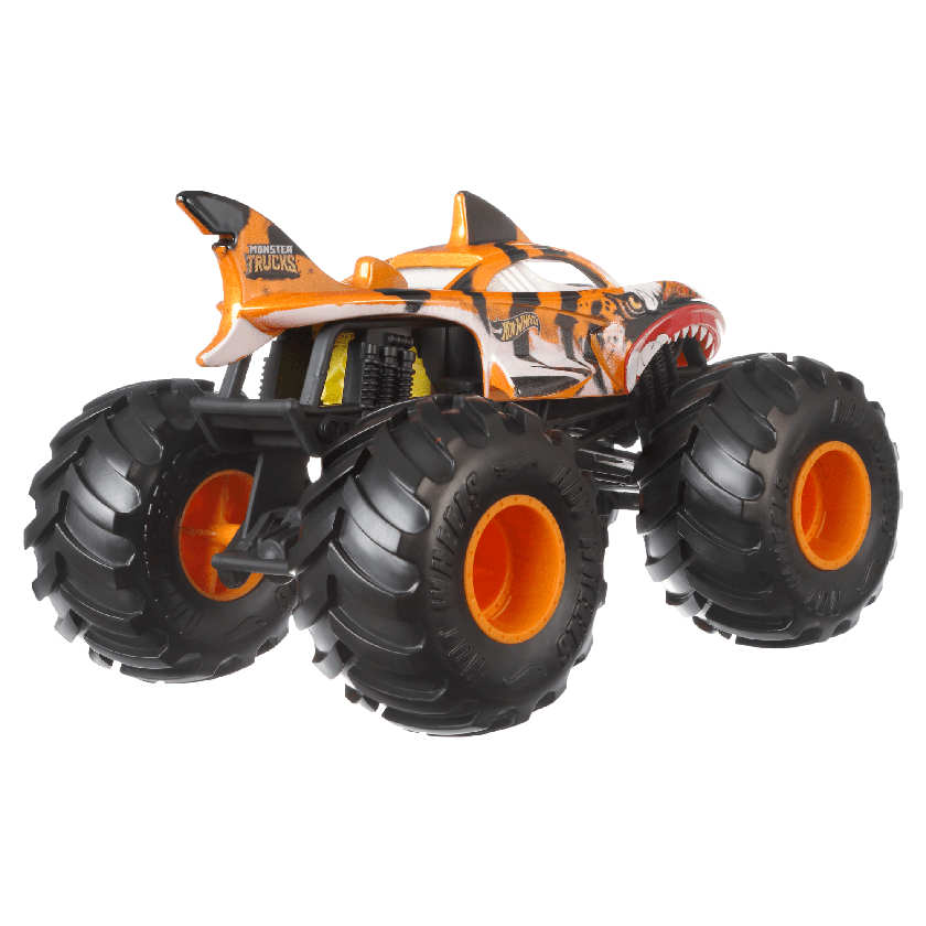 Hot Wheels Monster Trucks Veículo de Brinquedo Tiger Shark Escala 1:24 Free shipping