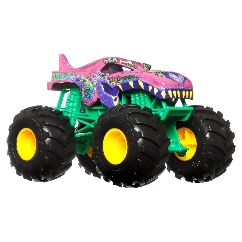 Hot Wheels Monster Trucks Veículo de Brinquedo Tiger Shark Redecoração Escala 1:24 Free shipping