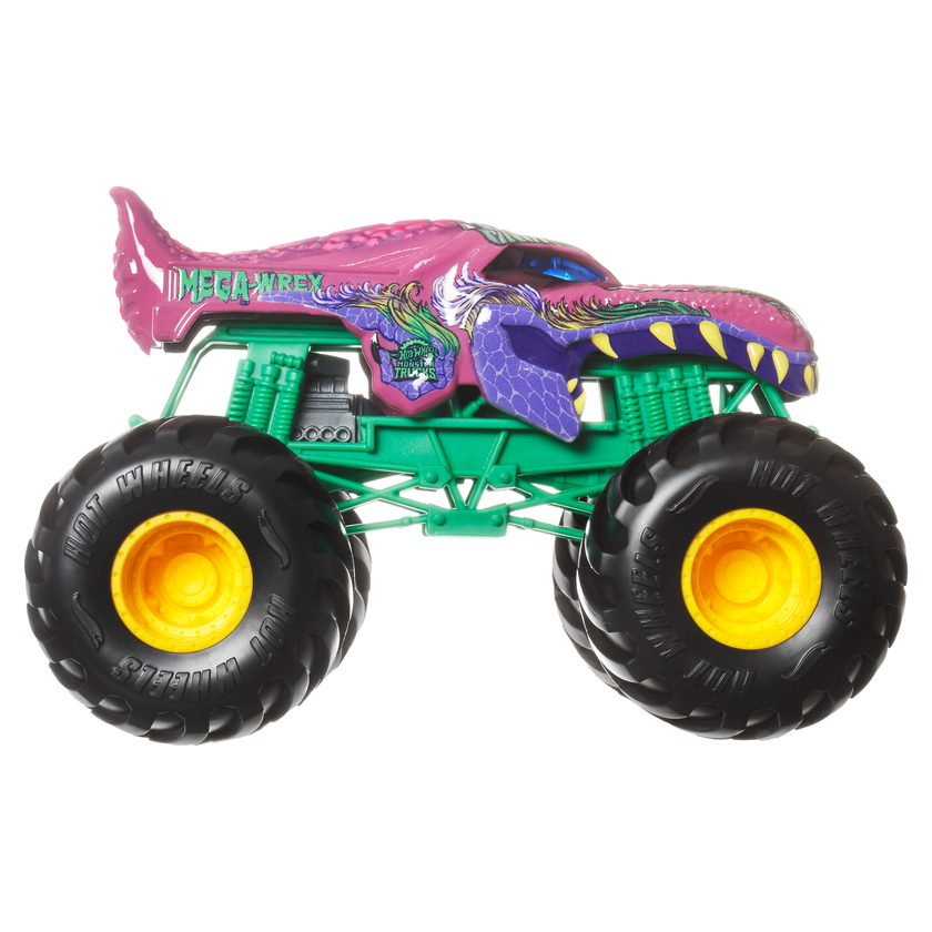 Hot Wheels Monster Trucks Veículo de Brinquedo Tiger Shark Redecoração Escala 1:24 Free shipping