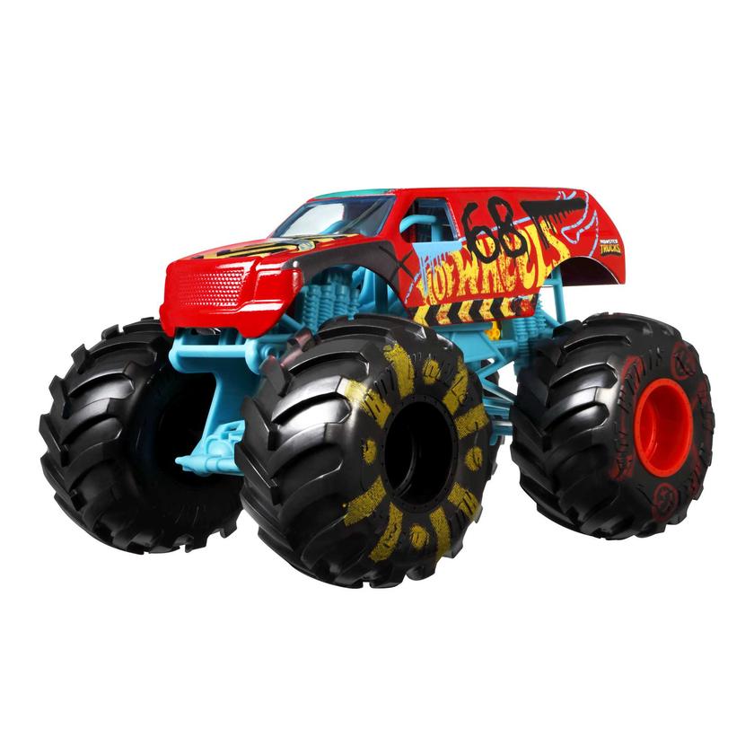 Hot Wheels Monster Trucks Veículo de Brinquedo Town Hauler Demo Derby Escala 1:24 Best Price