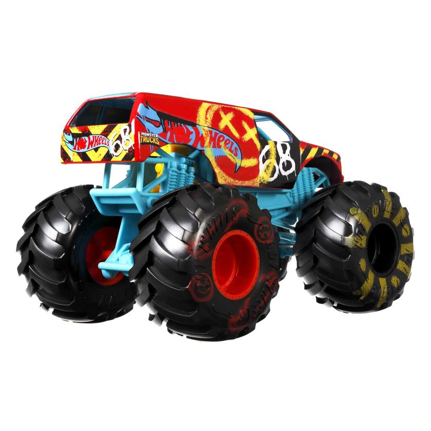 Hot Wheels Monster Trucks Veículo de Brinquedo Town Hauler Demo Derby Escala 1:24 Best Price